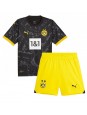 Borussia Dortmund Donyell Malen #21 Venkovní dres pro děti 2023-24 Krátký Rukáv (+ trenýrky)